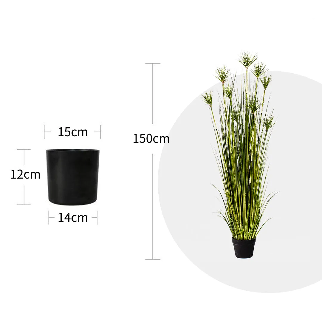 SOGA 150cm Green Artificial Indoor Potted Papyrus Plant Tree Fake Simulation Decorative