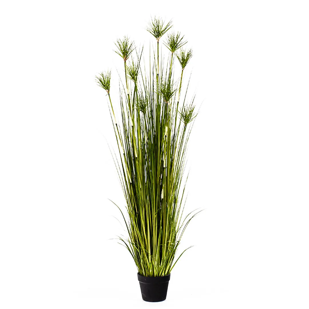 SOGA 150cm Green Artificial Indoor Potted Papyrus Plant Tree Fake Simulation Decorative