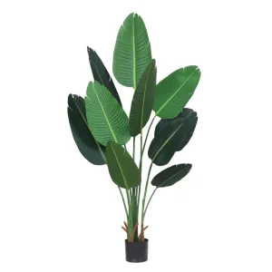 SOGA 180cm Green Artificial Indoor Nordic Wind Traveller Banana Plant Fake Decorative Tree