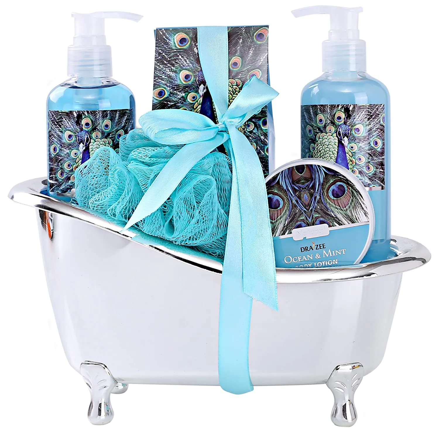 Spa Basket for Women W/Refreshing “Seductive Vanilla” Fragrance by Draizee- #1 Best Gift for Valentine – Luxury Bath & Body Set Includes 100% Natural Cream’S Lotion’S & Much More!