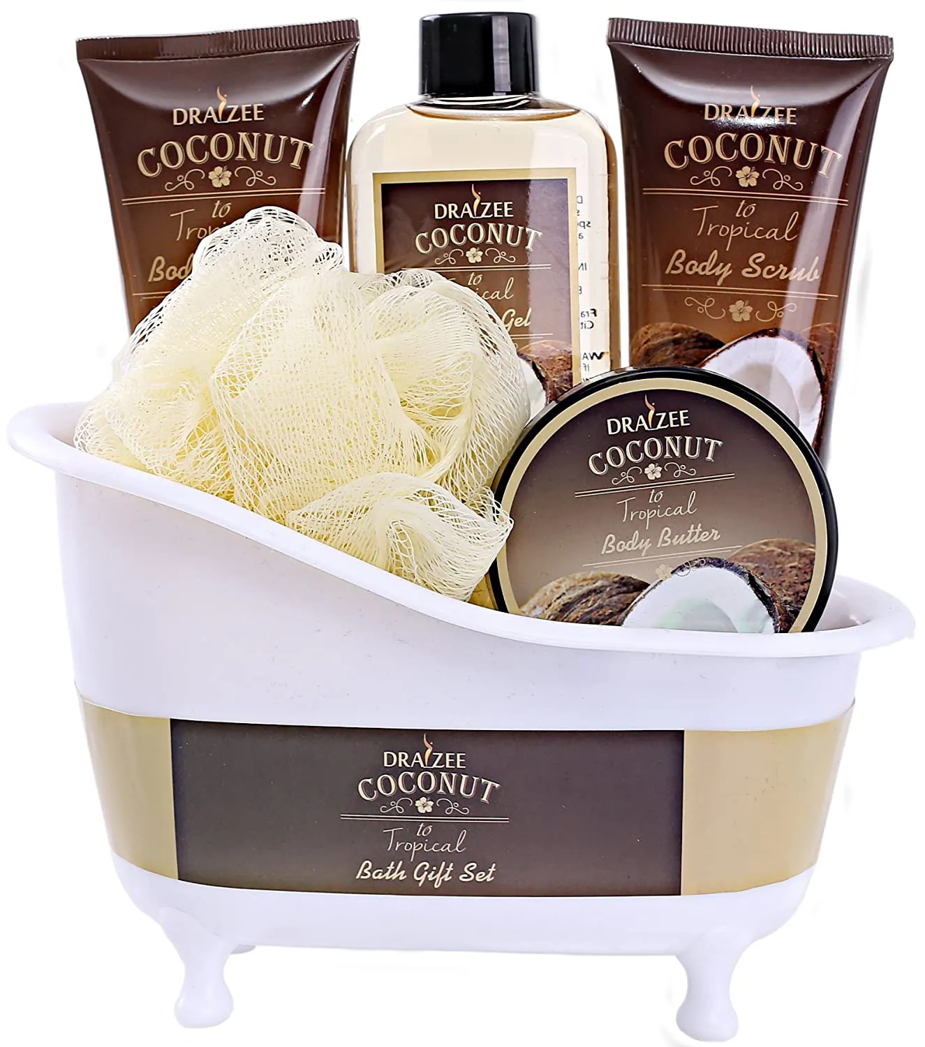 Spa Basket for Women W/Refreshing “Seductive Vanilla” Fragrance by Draizee- #1 Best Gift for Valentine – Luxury Bath & Body Set Includes 100% Natural Cream’S Lotion’S & Much More!