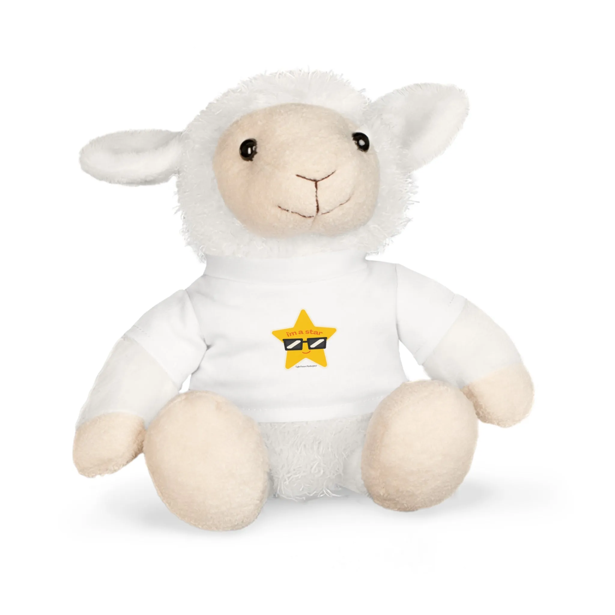 Star Sheep Soft and Cuddly Stuffed Animal with removable Tee