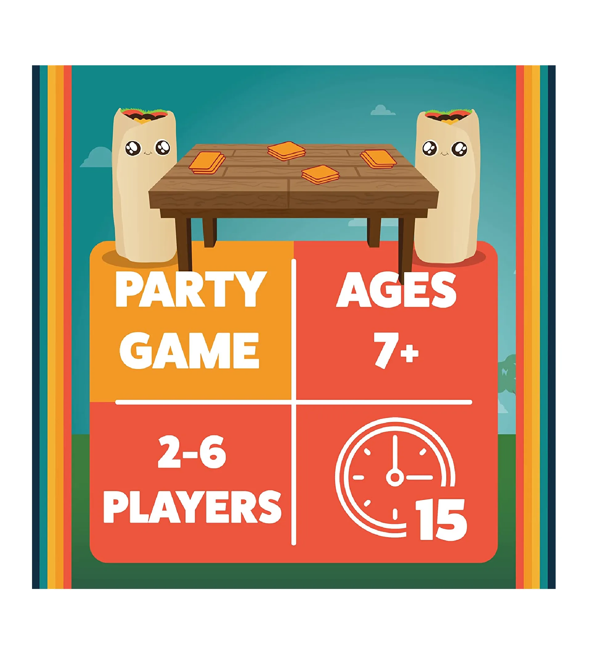 Throw Throw Burrito by Exploding Kittens Extreme Outdoor Edition A Dodgeball Card Game Family Friendly Party Card Games for Adults Teens & Kids