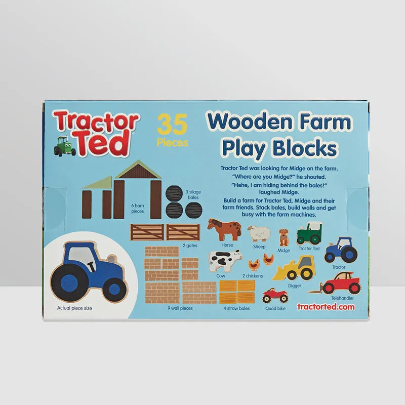 Tractor Ted Wooden Farm Play Blocks