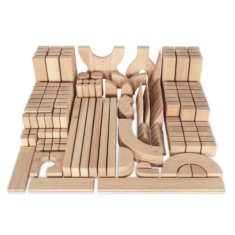 Whitney Brothers® 170 Piece Wooden Building Block Set - WB0372