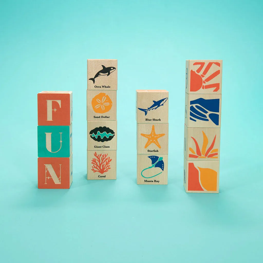 Wooden Ocean Blocks